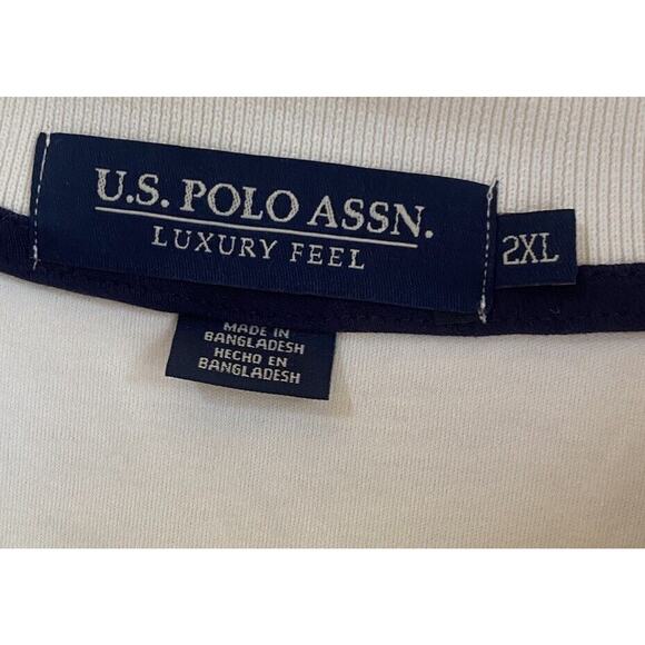 NWT U.S. Polo Association Shirt Mens 2XL White - Picture 2 of 8